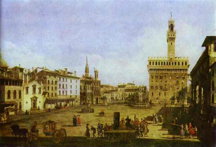 Bernardo Bellotto Signoria Square in Florence.